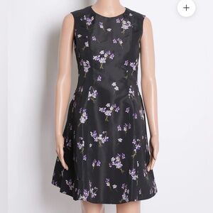 RED Valentino Floral Black Dress